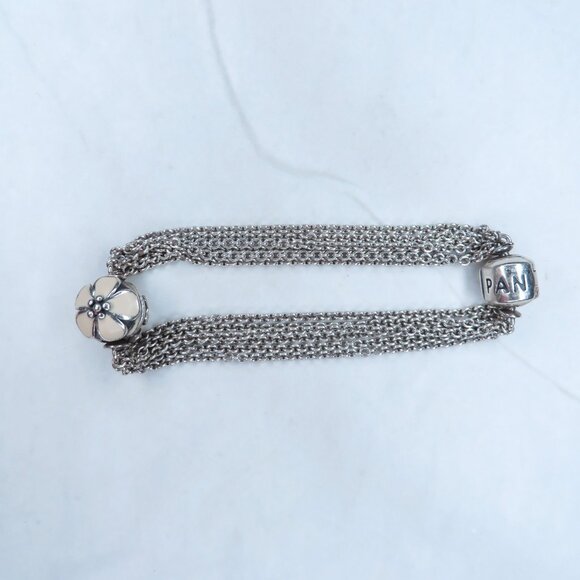 Sterling Silver Multi-Chain Pandora Charm Bracelet - Picture 3 of 11